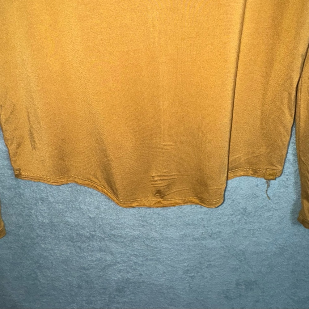 We The Free Moon Dance Longsleeve Shirt Size Small Mustard Yellow - Picture 4 of 8